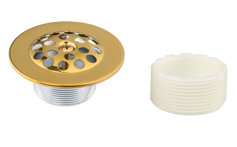 Artiwell Trip Lever Tub Trim Kit Set with Trip Lever Overflow Face Plate, Trip Lever Bathtub Drain with Strainer, Overflow and Matching Screws (POLISHED BRASS) - Image 5